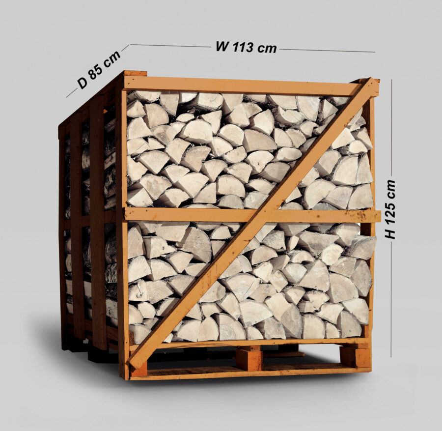 Sterling Silver Birch Firewood - XL Crate (Next Day)